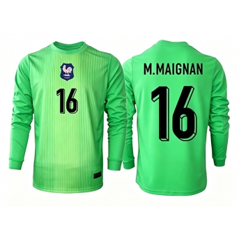 Billige Fotballdrakt Frankrike Mike Maignan #16 Keeper Replika Bortedrakt VM 2026 Langermet